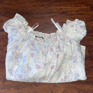 BCBG MaxAzria: Off-the-shoulder Floral Top 🌺